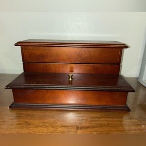 Powell Wooden Storage Organizer Box